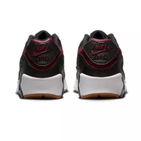Nike Kids Air Max 90 Black and Red Sneakers - Picture 3 of 7